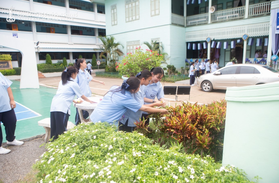 >อบรมเชิงปฏิบัติการนักเรียนเรียนแกนนำงานสวนพฤกษศาสตร์โรงเรียน