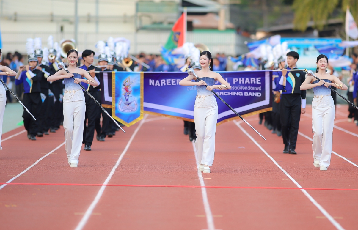 โรงเรียนนารีรัตน์จังหวัดแพร่  ร่วมแสดงในพิธีเปิด “เมืองแพร่เกมส์” 